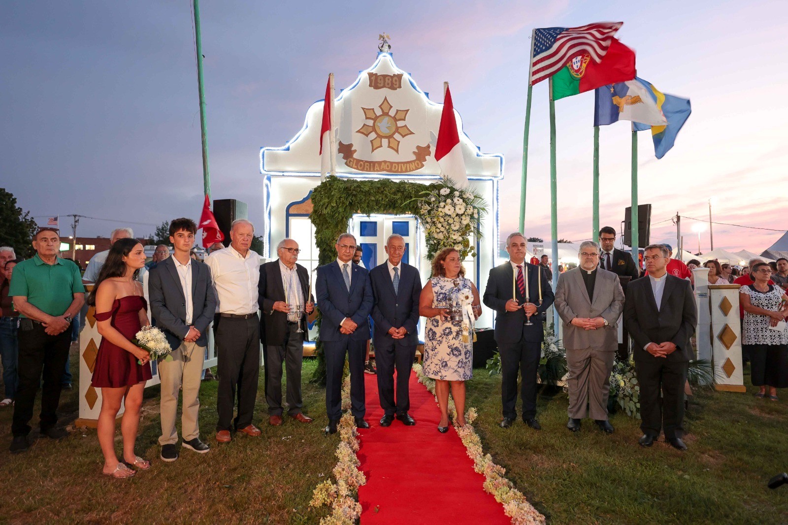 Cerimonia de abertura das Grandes Festas do Divino Espírito Santo, Fall River, Estados Unidos da América. Créditos Miguel Machado
